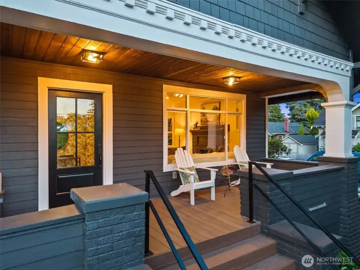 Classic Seattle front porch. Let's head inside for a closer look at this fully updated Wallingford Residence.
