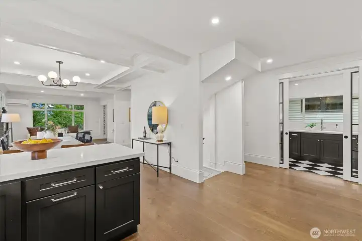 Right side of photo here .......... spacious butler pantry.