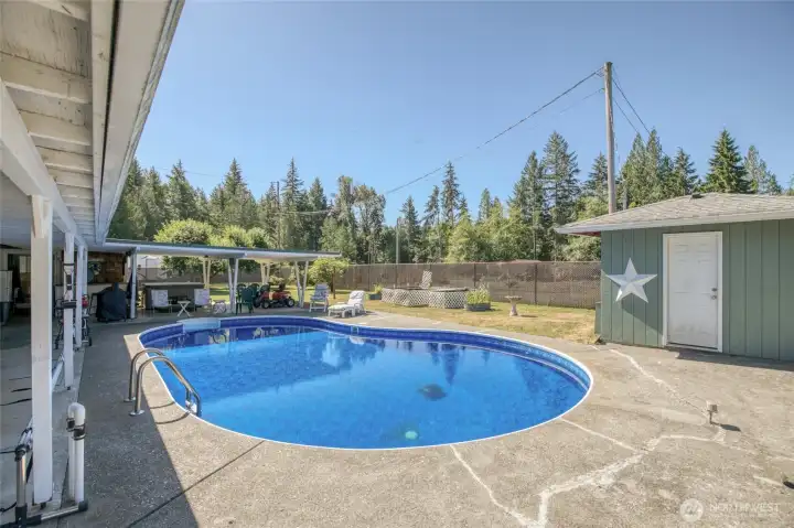 The pool is ready for summer fun!