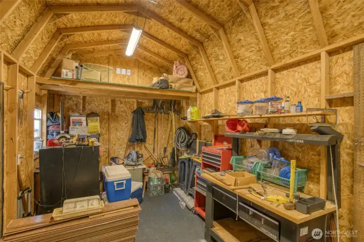 Spacious shed with loft