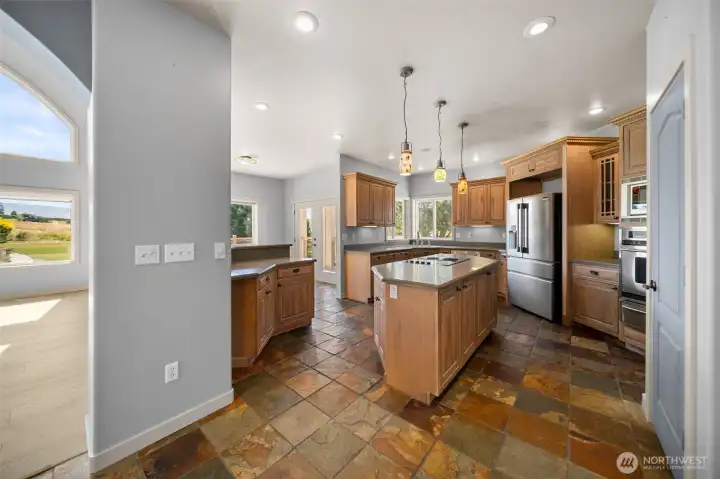 Chefs Kitchen with Wall Oven and Warming Oven