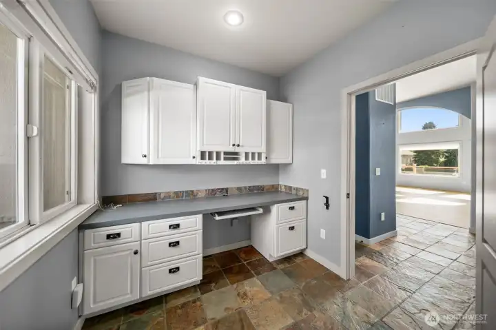 Second Office/Mudroom with Separate Entry from Front of Home or Garage