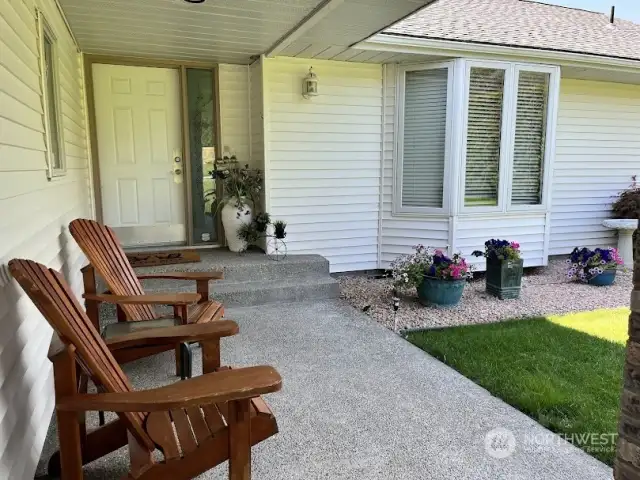 Covered entry patio