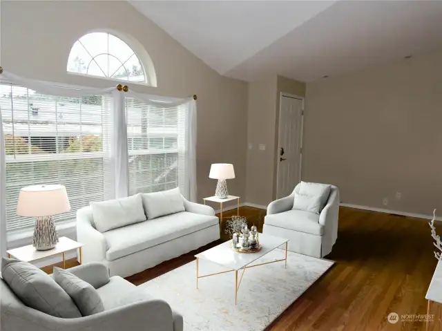 Staged living room