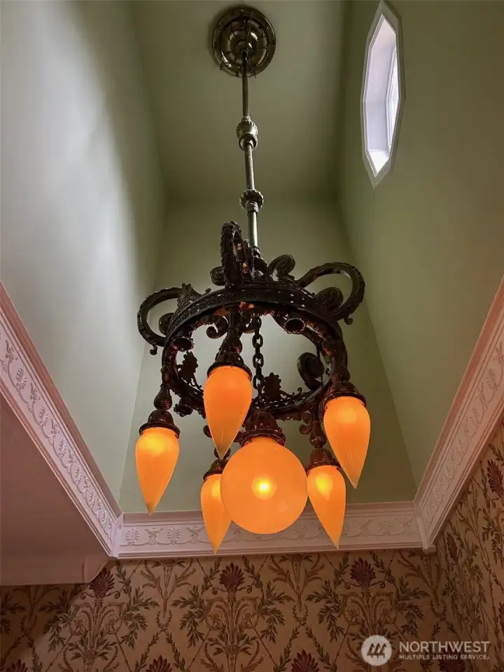 vintage entry chandelier