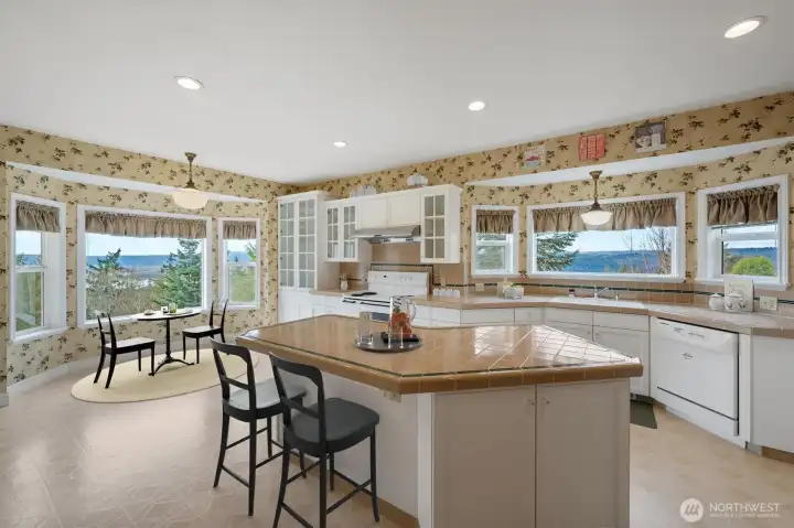 kitchen virtually staged