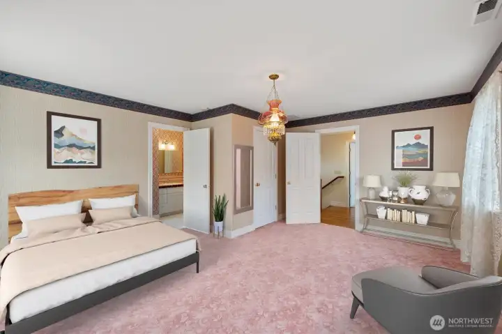 primary bedroom #2 staged