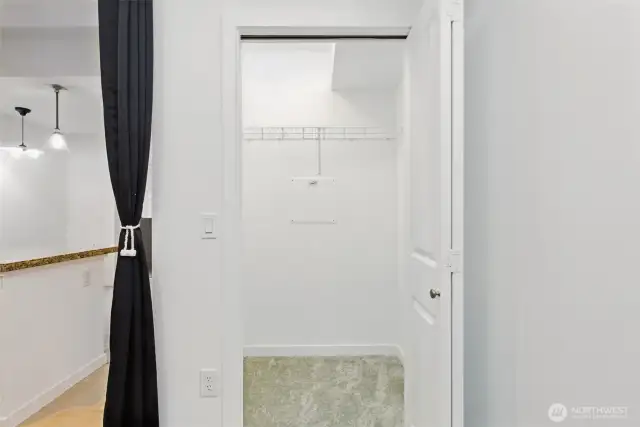 Bedroom walk-in closet!