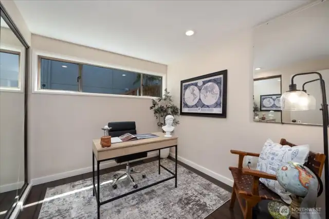 3rd Bedroom on lower level makes an amazing office!