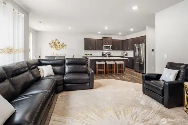 This open concept design is wonderful for your entertaining and daily living