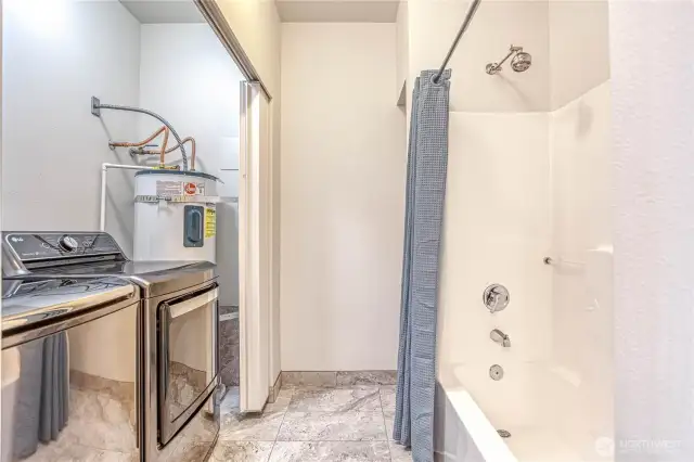 guest bath & laundry
