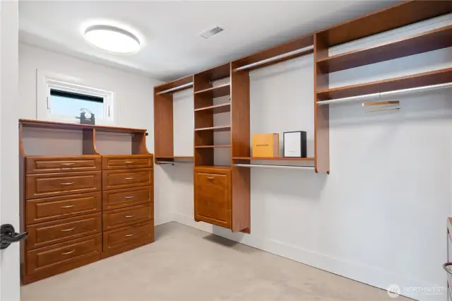 Stay organized in this Primary Bedroom Closet, then you’ll have more time to play on the water at your Pointe at Lake Sawyer home