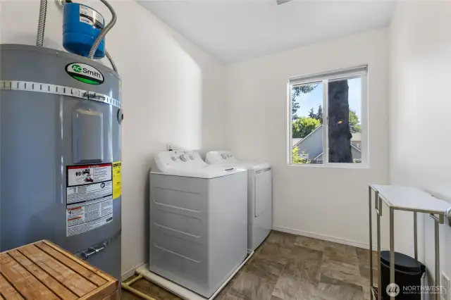 Laundry room on upper level
