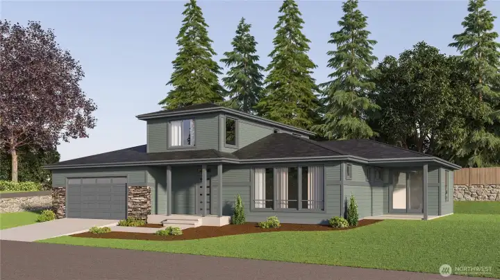 Digital rendering of finished home.
