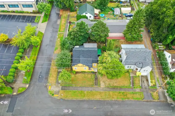 Aerial view of home