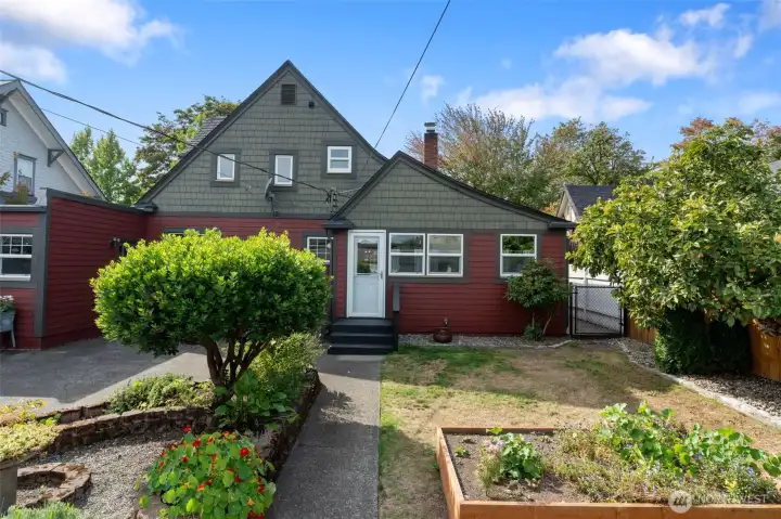 Fresh cement plank siding and paint showcase timeless character.