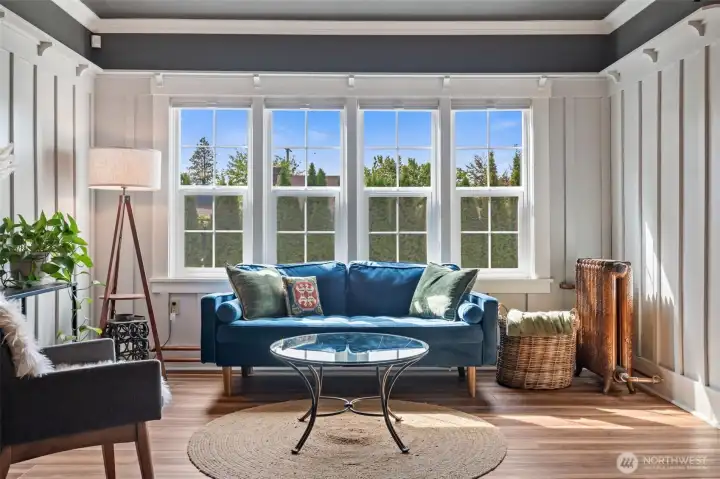 Elegant Tudor detailing with thoughtful modern upgrades.