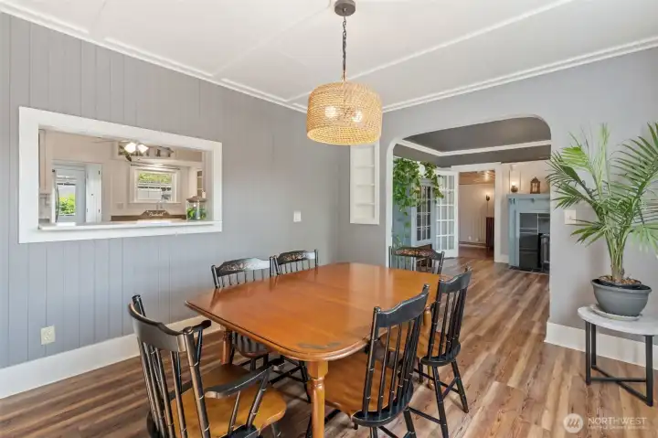 Dining space with timeless charm for everyday meals or special occasions.