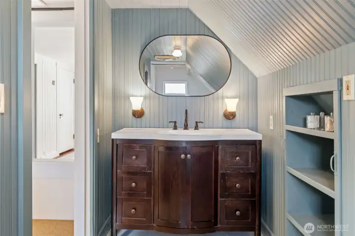 Stylish and functional bathrooms throughout the home.