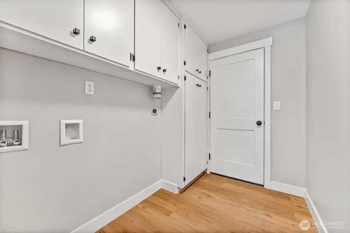 Laundry room and garage entry