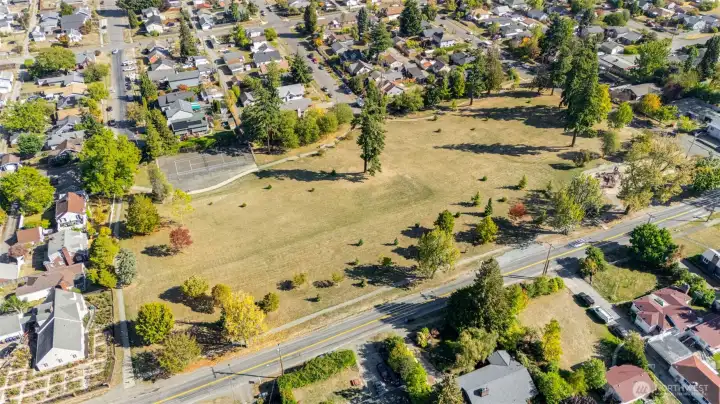 Alling Park right across the street