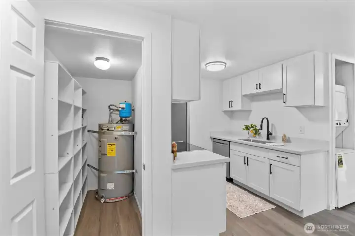 Large storage closet at home entry