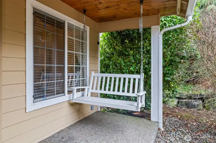 Perfect covered spot to relax