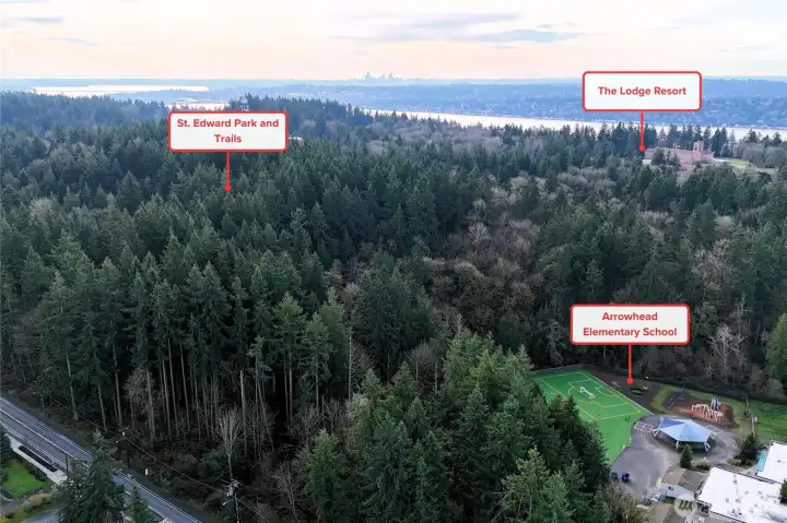 Minutes to parks, trails, golf, downtown, Lake Washington, Sammamish River.