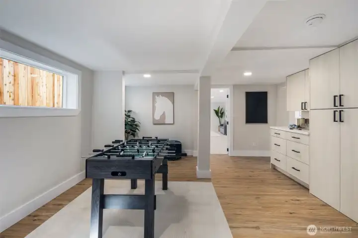 Lower Level Laundry/Entertainment Room