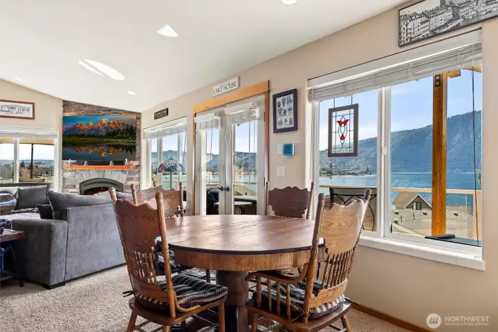Dining to living room and incredible views throughout out upper level.