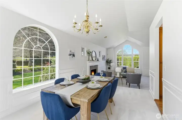 Expansive dining room designed for effortless entertaining and memorable gatherings with loved ones