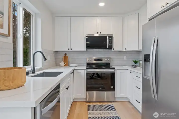 Kitchen with Stainless Appliances