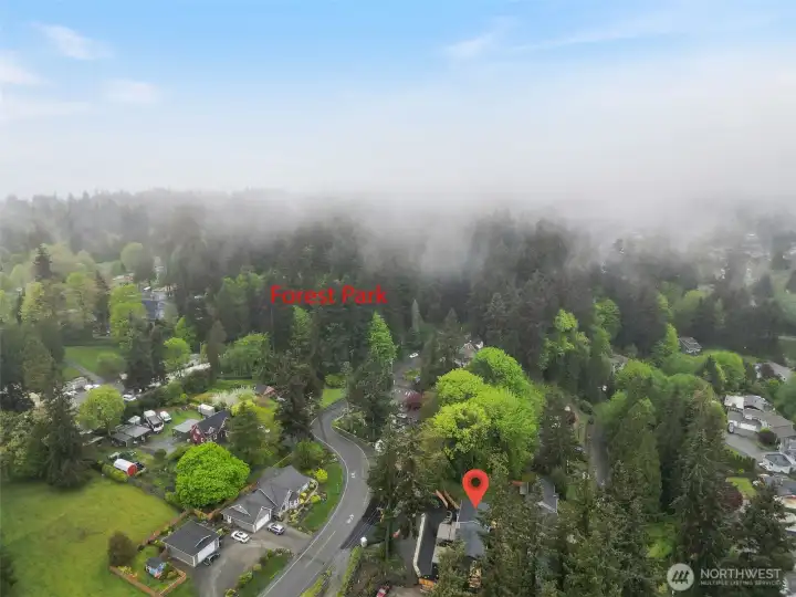 Forest Park is just down the road from this property.