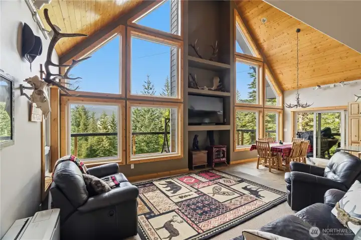 Floor to Ceiling Windows Taking in the View