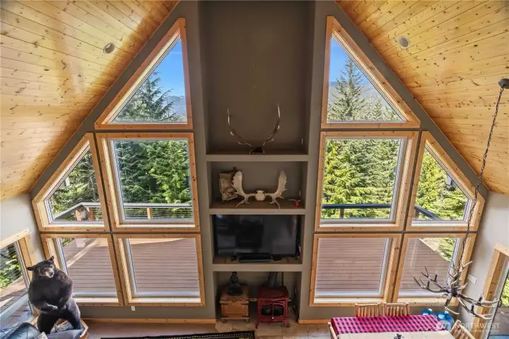 Loft Looking Down to Great Room