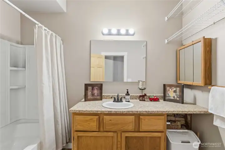 Full Bath on Lower Level