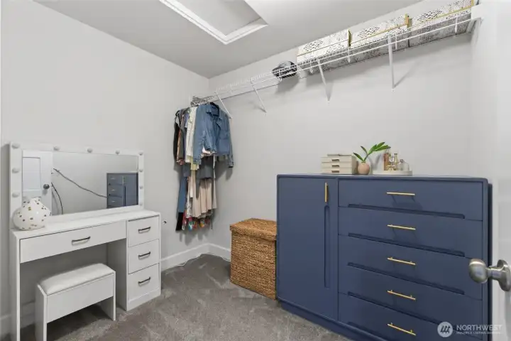 TWO walk-in closets for the primary!