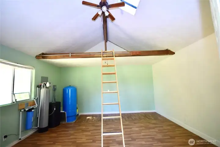 inside cottage with loft