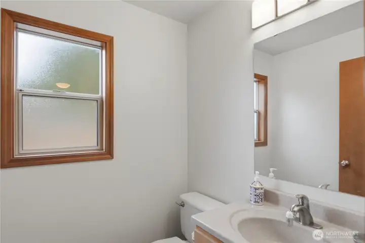 Powder room on main floor Powder room on main floor
