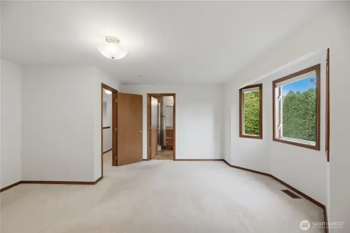Primary Bedroom with walk in closet and full bath Primary Bedroom with walk in closet and full bath