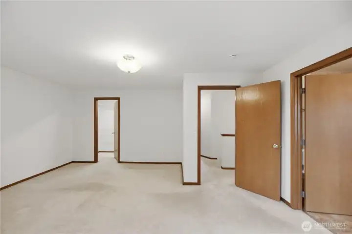 Primary Bedroom with walk in closet and full bath Primary Bedroom with walk in closet and full bath