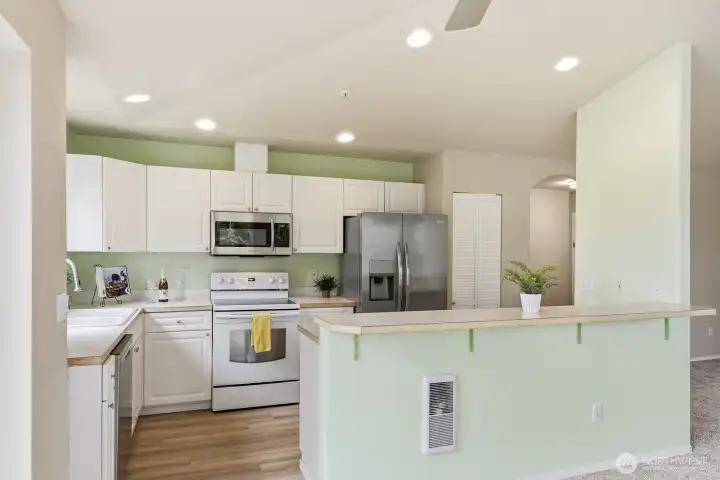 Kitchen Plumbed for gas range