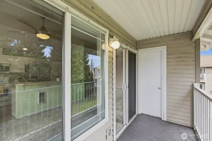 Deck with Storage Unit