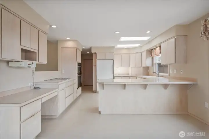 Eat in kitchen with amazing views and access to the deck