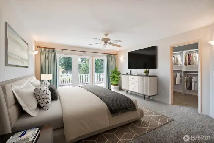 Main level primary bedroom