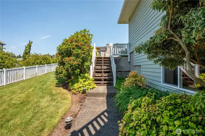 Mature landscaping and fully fenced yard