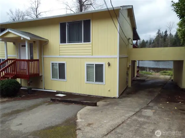 Side view of the house