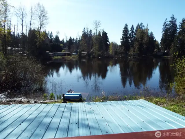 View of the lake from upper deck