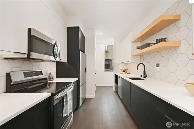 Built-in microwave too.