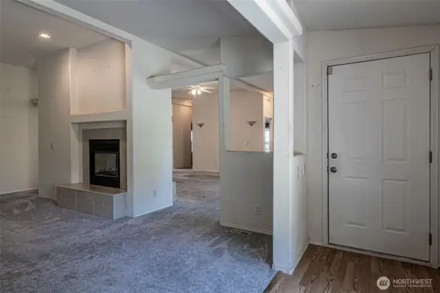 Entry from the front door